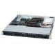 Supermicro SuperChassis SC813MTQ-600CB Rackmount Enclosure - Rack-mountable - Black - 1U - 4 x Bay - 4 x Fan(s) Installed - 1 x 600 W - ATX Motherboard Supported - 4 x External 3.5" Bay - 1x Slot(s) - 2 x USB(s) - TAA Compliance CSE-813MTQ-600CB