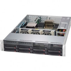 Supermicro SuperChassis 825TQC-600WB (Black) - Rack-mountable - Black - 2U - 10 x Bay - 600 W - Power Supply Installed - ATX, EATX Motherboard Supported - 3 x Fan(s) Supported - 8 x External 3.5" Bay - 2 x Internal 3.5" Bay - 7x Slot(s) - 4 x US