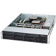 Supermicro SuperChassis 825TQC-R802LPB - Rack-mountable - Black - 2U - 10 x Bay - 3 x 3.15" x Fan(s) Installed - 2 x 800 W - Power Supply Installed - ATX, EATX Motherboard Supported - 3 x Fan(s) Supported - 8 x External 3.5" Bay - 2 x Internal 3