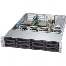 Supermicro SuperChassis 826BAC4-R1K23WB - Rack-mountable - Black - 2U - 12 x Bay - 3 x 3.15" x Fan(s) Installed - 2 x 1200 W - Power Supply Installed - 39.99 lb - 8 x Fan(s) Supported - 12 x External 3.5" Bay - 7x Slot(s) CSE-826BAC4-R1K23WB