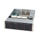 Supermicro SuperChassis SC836A-R1200B Rackmount Enclosure - 3U - Rack-mountable - 18 Bays - 1200W - Black - 80 Plus Gold Compliance CSE-836A-R1200B