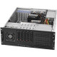 Supermicro SuperChassis 842TQC-668B - Rack-mountable - Black - 4U - 6 x Bay - 1 x 668 W - Power Supply Installed - ATX, EATX, Micro ATX Motherboard Supported - 3 x Fan(s) Supported - 1 x External 5.25" Bay - 5 x External 3.5" Bay - 7x Slot(s) - 