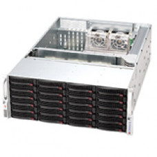 Supermicro SuperChassis SC846A-R1200B Rackmount Enclosure - 4U - Rack-mountable - 26 Bays - 1200W - Black CSE-846A-R1200B