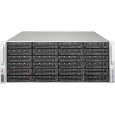 Supermicro SuperChassis 846BE2C-R1K23B Server Case - Rack-mountable - Black - 4U - 24 x Bay - 5 x 3.15" x Fan(s) Installed - 2 x 1200 W - Power Supply Installed - EE-ATX, EATX, ATX Motherboard Supported - 5 x Fan(s) Supported - 24 x External 3.5"