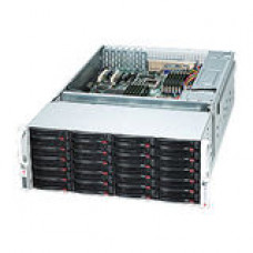 Supermicro SuperChassis SC847A-R1400LPB Rackmount Enclosure - Rack-mountable - Black - 4U - 36 x Bay - 7 x Fan(s) Installed - 2 x 1400 W - ATX, EATX Motherboard Supported - 80 lb - 36 x External 3.5" Bay - 7x Slot(s) - 80 Plus Gold Compliance CSE-847