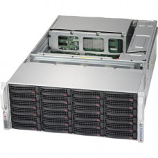 Supermicro SuperChassis 847E2C-R1K28JBOD Drive Enclosure - 4U Rack-mountable - Black - 44 x Total Bay - 44 x 3.5" Bay - Ethernet - 12Gb/s SAS, Serial ATA/600 - Mini-SAS - Cooling Fan - TAA Compliance CSE-847E2C-R1K28JBOD