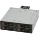 Supermicro Drive Enclosure Internal - Black - 4 x HDD Supported - 4 x 2.5" Bay - Serial ATA/600, 12Gb/s SAS - TAA Compliance CSE-M14TQC