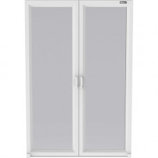 Panduit Net-Contain Aisle Containment - Steel - Silver - 2 Pack - 84" Height - 56" Width - 4.4" Depth - TAA Compliance CUD2SDS1