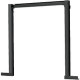 Panduit Net-Contain End of Row Frame - Black - Polycarbonate, Steel - TAA Compliance CUEFRT8W04B1