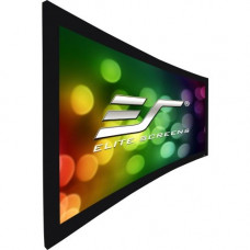 Elite Screens Lunette Series - 84-inch Diagonal 16:9, Sound Transparent Perforated Weave Curved Home Theater Fixed Frame Projector Screen, Curve84H-A1080P3" CURVE84H-A1080P3