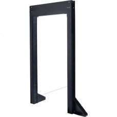 Panduit Net-Contain End of Row Frame - For Aisle Containment System - Floor Standing Open Frame - Black - Steel - TAA Compliance CUSREFRT8B1