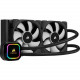 Corsair iCUE H100i RGB PRO XT Liquid CPU Cooler - 2 x 120 mm - 75 CFM - 37 dB(A) Noise - Liquid Cooler Cooler - Socket LGA-1200, Socket H3 LGA-1150, Socket H4 LGA-1151, Socket H2 LGA-1155, Socket H LGA-1156, Socket B LGA-1366, Socket R LGA-2011, Socket R4