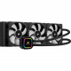 Corsair iCUE H150i RGB PRO XT Liquid CPU Cooler - 3 x 120 mm - 75 CFM - 37 dB(A) Noise - Liquid Cooler Cooler - Socket LGA-1200, Socket H3 LGA-1150, Socket H4 LGA-1151, Socket H2 LGA-1155, Socket H LGA-1156, Socket B LGA-1366, Socket R LGA-2011, Socket R4