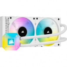 Corsair iCUE H100i ELITE CAPELLIX Liquid CPU Cooler - White - 37 dB(A) Noise - Liquid Cooler Cooler - Magnetic Levitation - Socket LGA-1200, Socket H3 LGA-1150, Socket H4 LGA-1151, Socket H2 LGA-1155, Socket H LGA-1156, Socket B LGA-1366, Socket R LGA-201