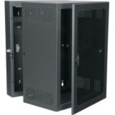 Middle Atlantic Products CWR Series Rack, CWR-18-26PD - 18U Wide x 24" Deep Wall Mountable for Patch Panel - Black Powder Coat - 250 lb x Maximum Weight Capacity CWR-18-26PD
