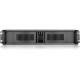 iStarUSA 2U Compact Stylish Rackmount Chassis - Rack-mountable - Black - Aluminum, Zinc-coated Steel - 2U - 4 x Bay - 1 x Fan(s) Installed - 1 x 350 W - ATX, Micro ATX Motherboard Supported - 2 x Fan(s) Supported - 2 x External 5.25" Bay - 2 x Extern