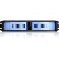 iStarUSA 2U Compact Stylish Rackmount Chassis - Rack-mountable - Black, Blue - Aluminum Alloy, Zinc-coated Steel - 2U - 4 x Bay - 1 x Fan(s) Installed - ATX, Micro ATX Motherboard Supported - 2 x Fan(s) Supported - 2 x External 5.25" Bay - 2 x Extern