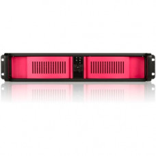 iStarUSA 2U Compact Stylish Rackmount Front-Mounted PSU Chassis Red - Rack-mountable - Red - Steel - 2U - 4 x Bay - ATX, Micro ATX Motherboard Supported - 1 x Fan(s) Supported - 1 x External 5.25" Bay - 1 x External 3.5" Bay - 2 x Internal 3.5&q