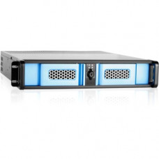 iStarUSA 2U Compact Stylish Rackmount Chassis - Rack-mountable - Black, Blue - Aluminum Alloy, Zinc-coated Steel - 2U - 4 x Bay - 1 x Fan(s) Installed - ATX, Micro ATX Motherboard Supported - 2 x Fan(s) Supported - 2 x External 5.25" Bay - 2 x Extern