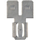 Panduit Terminal Connector - 100 Pack - 1 x Quick Disconnect - Metallic - TAA Compliance D-250A-C