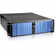 iStarUSA D Storm D-300SEA-BL-RAIL24 Server Case with Blue SEA Bezel - Rack-mountable - Blue, Black - SECC, Zinc-coated Steel, Aluminum Alloy - 3U - 7 x Bay - 1 x 2.36" x Fan(s) Installed - 0 - ATX, Micro ATX Motherboard Supported - 5 x Fan(s) Support