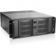 iStarUSA 4U Compact Stylish Rackmount Chassis with 500W Redundant Power Supply - Rack-mountable - Black - Aluminum Alloy, SECC, Zinc-coated Steel - 4U - 7 x Bay - 1 x 4.72" x Fan(s) Installed - 500 W - Power Supply Installed - ATX, Micro ATX Motherbo