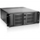 iStarUSA 4U Compact Stylish Rackmount Chassis with 500W Redundant Power Supply - Rack-mountable - Black - SECC, Zinc-coated Steel, Aluminum Alloy - 4U - 7 x Bay - 2 x 4.72", 3.15" x Fan(s) Installed - 500 W - Power Supply Installed - ATX, Micro 