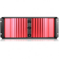 iStarUSA D Storm D-400SEA-RD-RAIL24 Server Case with Red SEA Bezel - Rack-mountable - Red, Black - Aluminum Alloy, SECC, Zinc-coated Steel - 4U - 7 x Bay - 2 x 3.15", 4.72" x Fan(s) Installed - 0 - ATX, Micro ATX Motherboard Supported - 3 x Fan(