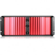 iStarUSA D Storm D-400SEA-RD-50R8PD8 Server Case with Red Front Bezel - Rack-mountable - Red, Black - SECC, Aluminum Alloy, Zinc-coated Steel - 4U - 7 x Bay - 2 x 3.15", 4.72" x Fan(s) Installed - 2 x 500 W - Power Supply Installed - ATX, Micro 