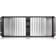 iStarUSA D Storm D-400SEA-SL-50R8PD8 Server Case with Silver Front Bezel - Rack-mountable - Silver, Black - SECC, Aluminum Alloy, Zinc-coated Steel - 4U - 7 x Bay - 2 x 3.15", 4.72" x Fan(s) Installed - 2 x 500 W - Power Supply Installed - ATX, 