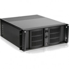 iStarUSA 4U Compact Stylish Rackmount Chassis with 550W Redundant Power Supply - Rack-mountable - Black - Aluminum Alloy, SECC, Zinc-coated Steel - 4U - 10 x Bay - 1 x 3.15" x Fan(s) Installed - 550 W - Power Supply Installed - ATX, Micro ATX Motherb