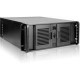 iStarUSA 4U Compact Stylish Rackmount Chassis with 500W Redundant Power Supply - Rack-mountable - Black - Zinc-coated Steel, Plastic - 4U - 9 x Bay - 1 x 3.15" x Fan(s) Installed - 500 W - Power Supply Installed - ATX, Micro ATX Motherboard Supported