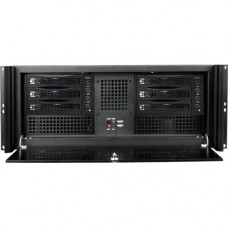 iStarUSA D Value D-416-B6SA Rackmount Enclosure - Rack-mountable - Black - Metal, Aluminum - 4U - 8 x Bay - 3 x Fan(s) Installed - ATX Motherboard Supported - 5 x Fan(s) Supported - 2 x External 5.25" Bay - 6 x External 3.5" Bay - 7x Slot(s) - 2