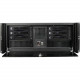 iStarUSA D Value D-416-B6SA Rackmount Enclosure - Rack-mountable - Black - Metal, Aluminum - 4U - 8 x Bay - 3 x Fan(s) Installed - ATX Motherboard Supported - 5 x Fan(s) Supported - 2 x External 5.25" Bay - 6 x External 3.5" Bay - 7x Slot(s) - 2