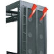 Middle Atlantic Products High CFM Split Rear Door, 44 RU DRK Racks - 1320 CFM - Rack-mountable - Black - IT - Black - 44U - 120 V AC D-CFRD-44