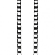 Panduit Net-Verse Cable Management - Cable Finger - White - 1 Pack - 45U Rack Height D15FBW