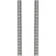 Panduit Net-Verse Cable Management - Cable Finger - White - 1 Pack - 45U Rack Height D15FBW