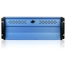 iStarUSA 4U Compact Stylish 6x3.5" Hotswap Rackmount Chassis - Rack-mountable - Blue, Blue - Zinc-coated Steel - 4U - 11 x Bay - 1 x Fan(s) Installed - ATX, Micro ATX Motherboard Supported - 31 lb - 2 x Fan(s) Supported - 3 x External 5.25" Bay 