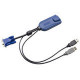 Raritan Dominion KX II KVM Cable - HD-15 Male Video, Type A Male USB - RJ-45 Female Network - TAA Compliance D2CIM-DVUSB