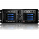 iStarUSA 4U Compact Stylish 6x3.5" Hotswap Server Chassis - Rack-mountable - Black, Blue - Zinc-coated Steel - 4U - 12 x Bay - 1 x 3.15" x Fan(s) Installed - ATX, &micro;ATX Motherboard Supported - 2 x Fan(s) Supported - 2 x External 5.25&qu