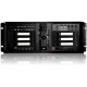iStarUSA 4U Compact Stylish 6x3.5" Hotswap Server Chassis - Rack-mountable - Black, Silver - Zinc-coated Steel - 4U - 12 x Bay - 1 x 3.15" x Fan(s) Installed - ATX, &micro;ATX Motherboard Supported - 2 x Fan(s) Supported - 2 x External 5.25&