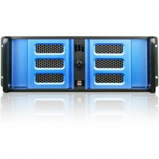 iStarUSA D Storm D-406SE-B6SA System Cabinet - Rack-mountable - Black, Blue, Blue - Aluminum, Zinc-coated Steel - 4U - 12 x Bay - 1 x Fan(s) Installed - ATX, Micro ATX Motherboard Supported - 2 x Fan(s) Supported - 2 x External 5.25" Bay - 8 x Extern