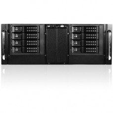 iStarUSA D Storm D-410-DE8 System Cabinet - Rack-mountable - Black, Black - Zinc-coated Steel - 4U - 8 x Bay - 2 x Fan(s) Installed - ATX, EATX, Micro ATX Motherboard Supported - 2 x Fan(s) Supported - 8 x External 3.5" Bay - 7x Slot(s) - 1 x USB(s) 