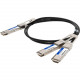 AddOn Twinaxial Network Cable - 6.56 ft Twinaxial Network Cable for Network Device, Transceiver, Server, Router, Switch - First End: 1 x QSFP-DD Network - Second End: 2 x QSFP28 Network - 200 Gbit/s - Shielding - VW-1 - 28 AWG - 1 - TAA Compliant - TAA Co