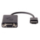 Dell HDMI to VGA Adapter - 1 x HDMI (Type A) Male Digital Audio/Video - 1 x HD-15 Female VGA - 1920 x 1080 Supported - Black DAUBNBC084