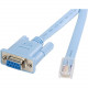 Startech.Com Cisco console router cable - RJ45 (m) - DB9 (f) - 6 ft - RJ-45 Male Network - DB-9 Female Serial - 6ft - Blue - RoHS Compliance DB9CONCABL6