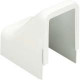 Panduit Cable Raceway End Fitting - White - 10 Pack - Acrylonitrile Butadiene Styrene (ABS) - TAA Compliance DCF3WH-X