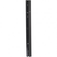 Black Box Vertical IT Rackmount Cable Manager - 45U x 3.5"W, Single-Sided, Black - Black - 45U Rack Height - TAA Compliant DCMV45U35S