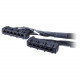 APC Data Distribution Cable - Network cable - TAA Compliant - RJ-45 (F) to RJ-45 (F) - 25 ft - UTP - CAT 6 - black DDCC6-025