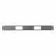 Middle Atlantic Products Panel, 1 RU, Accepts 2 Decora Devices - Steel - Black - 1U Rack Height - 1.8" Height - 19" Width - 0.5" Depth DECP-1X2